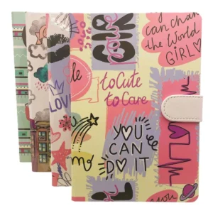 Agenda color A6 inchidere magnetica 19x13cm