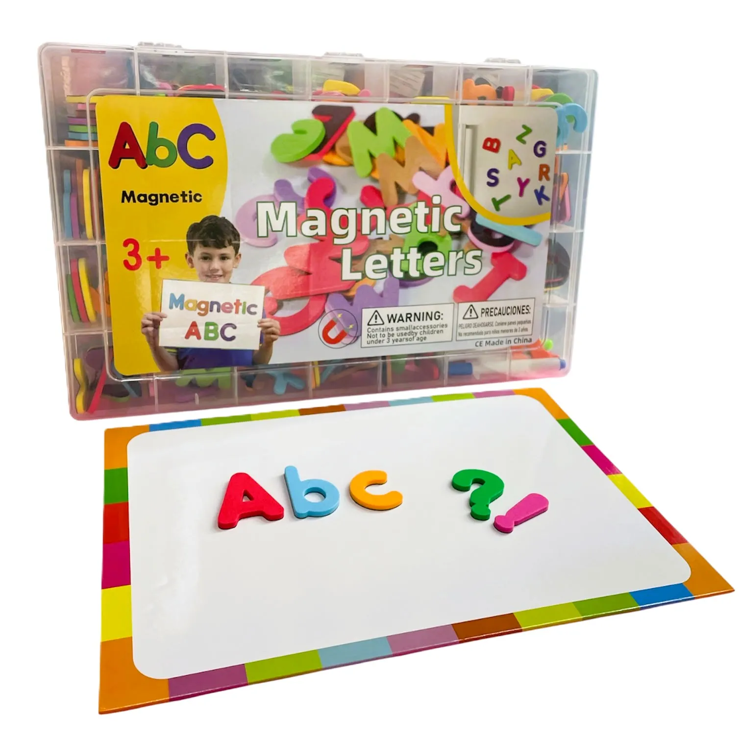 Alfabetar magnetic 208 piese in cutie din pvc