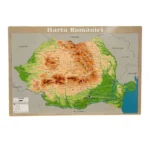 Harta Romaniei A3 42x29cm 2 fete (fizica/politica)