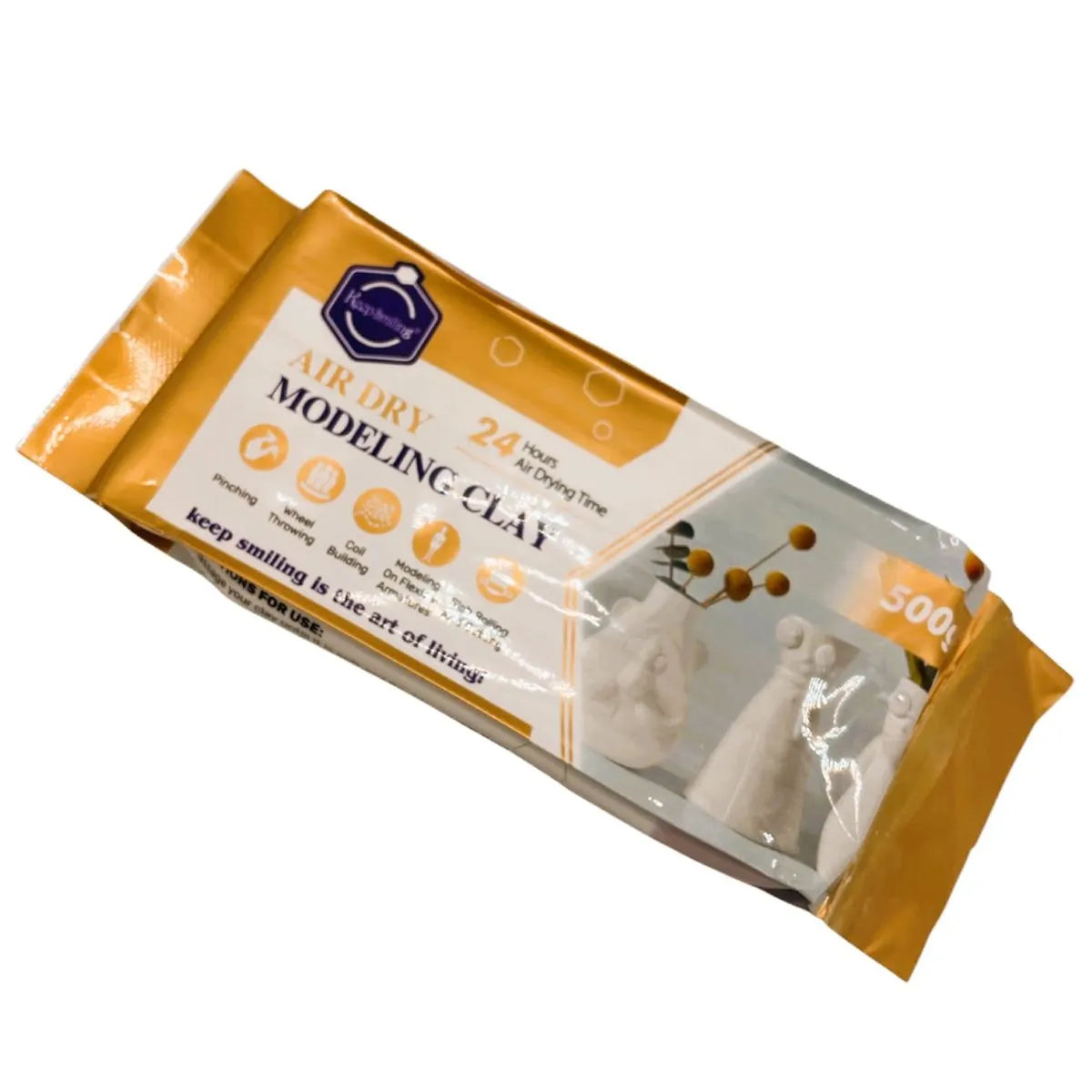 Lut modelaj Bomei 500g alb - imagine 2