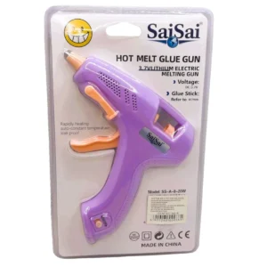 Pistol de lipit cu rezerve de silicon 20W cu acumulator