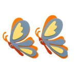 Set creativ Fluturi 9cm 2/set