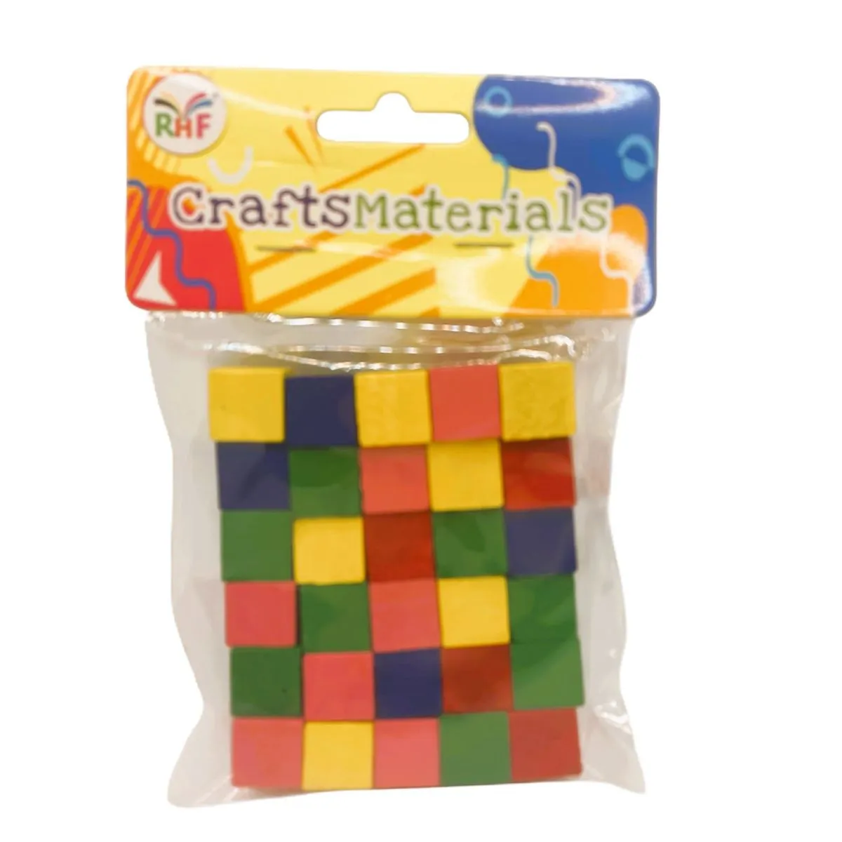 Set creativ Cuburi lemn color 30/set - imagine 2