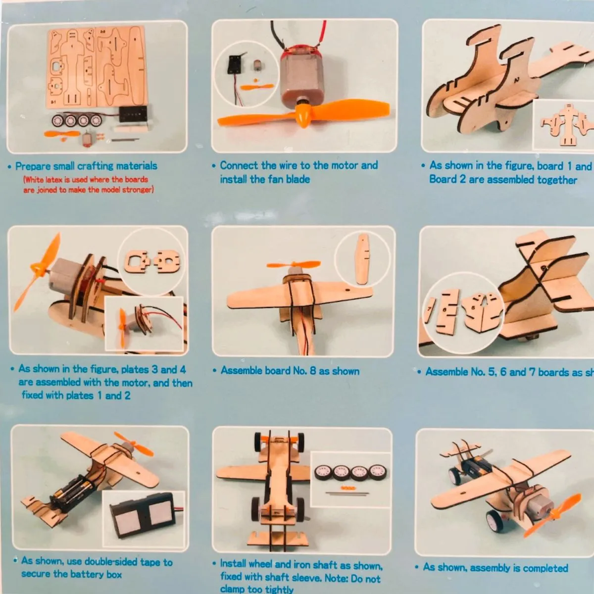 Set creativ macheta din lemn Avion - imagine 2