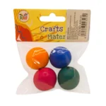 Set creativ Margele lemn color 4 pcs x 3cm