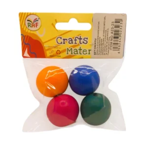 Set creativ Margele lemn color 4 pcs x 3cm