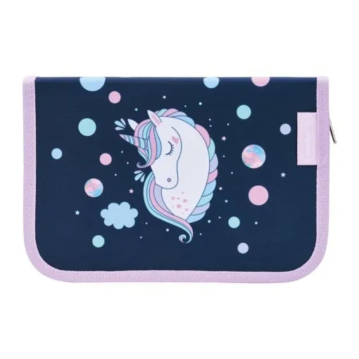 Penar echipat Herlitz 31 piese, 2 clape, motiv Unicorn