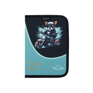 Penar echipat Herlitz 34 piese, 2 clape, motiv Fearless