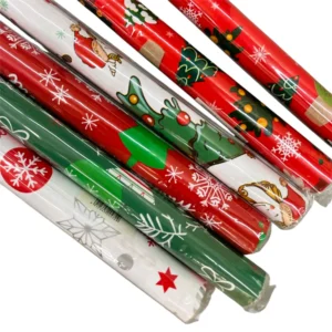 Hartie pentru ambalat 70x100cm ambalata individual (Christmas)
