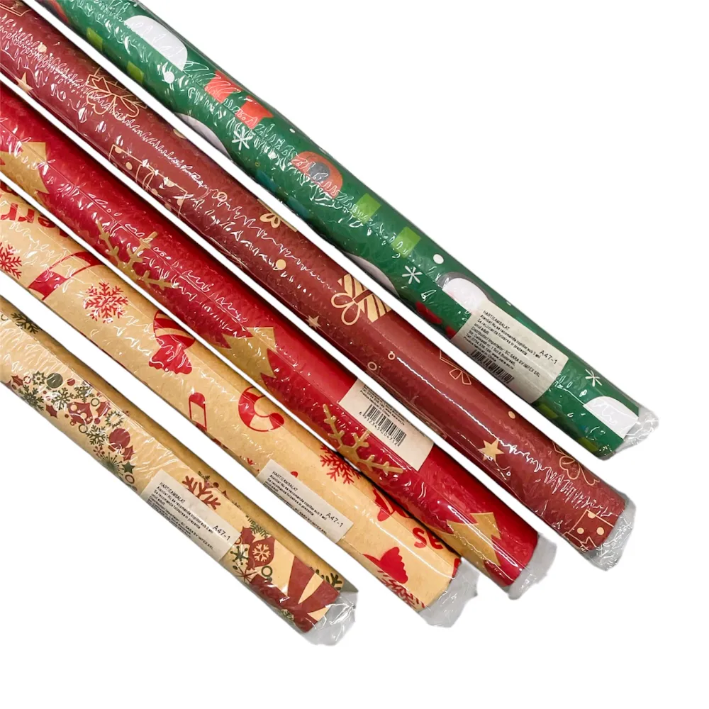 Hartie pentru ambalat 70x100cm ambalata individual (Christmas 2)