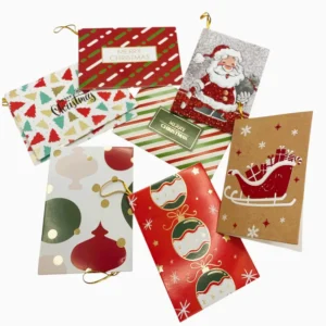 Felicitare mini 6.5*9cm 120/set – Christmas